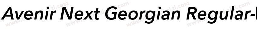 Avenir Next Georgian Regular字体转换